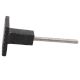 Black Square Border Metal Knobs